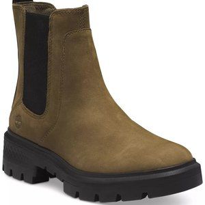 Timberland Cortina Valley Chelsea Olive Ankle Short Boots Bootie Shoes 8 NEW